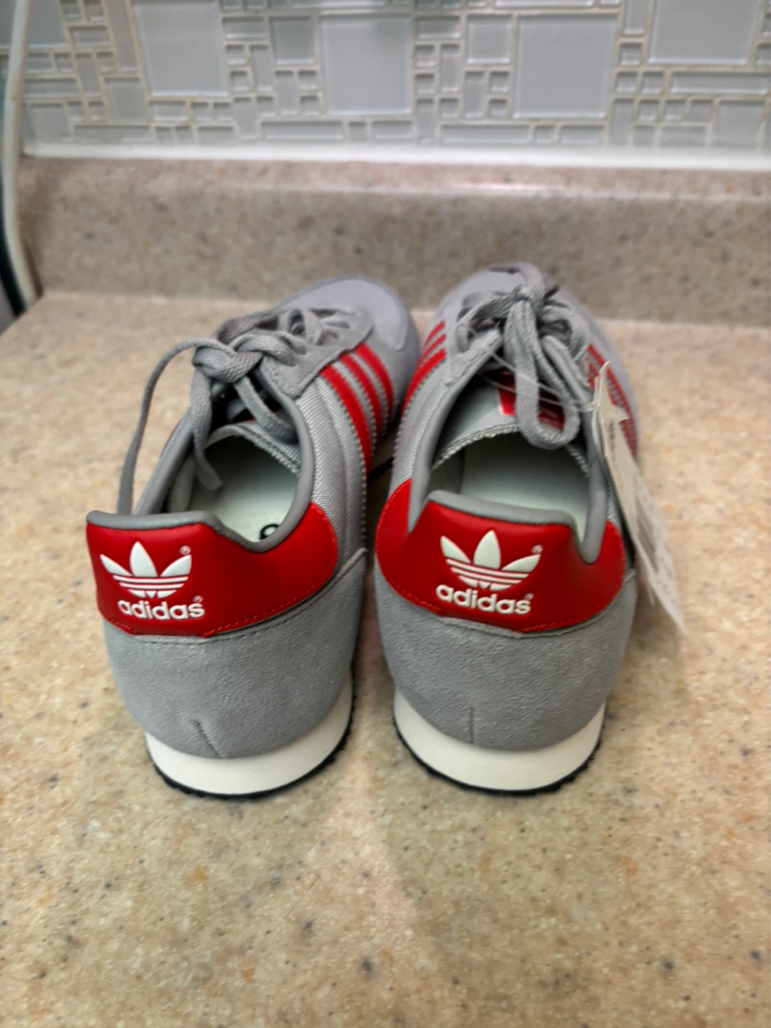 Adidas ZX Racer Shoes - Grey/Red - Size 8 - photo 4