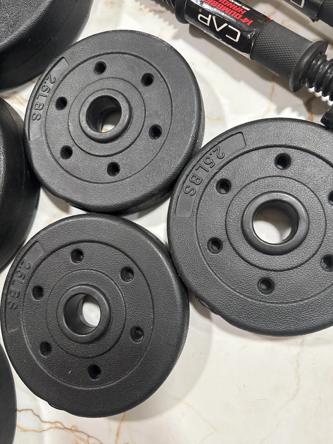 CAP Dumbbell Set with 2.5lb and 7.5lb Weights - photo 2