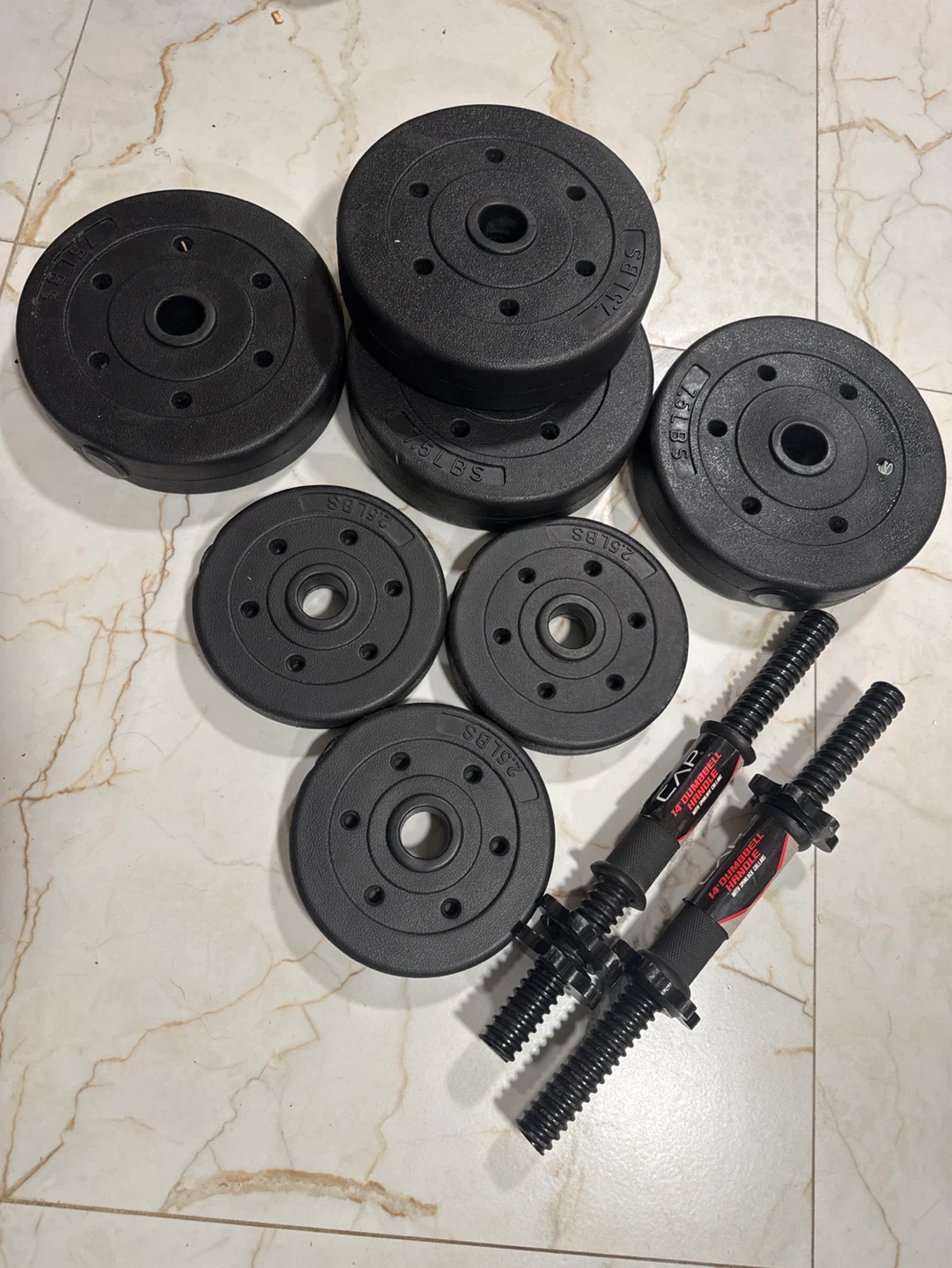 CAP Dumbbell Set with 2.5lb and 7.5lb Weights