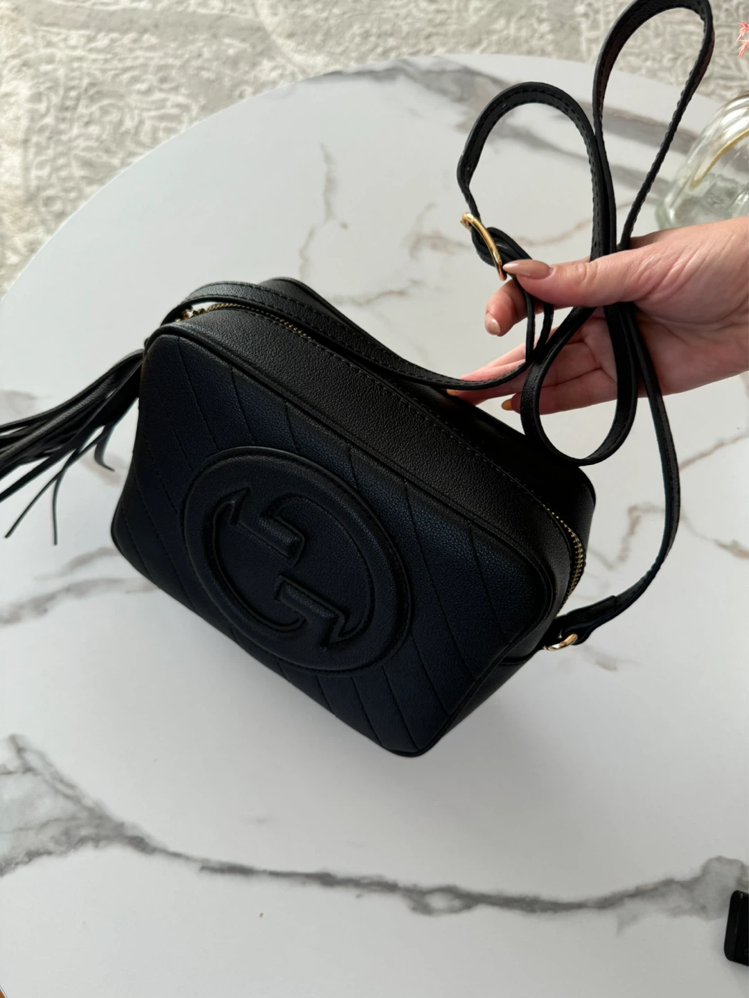 Black Leather Gu Soho Camera Bag - photo 4