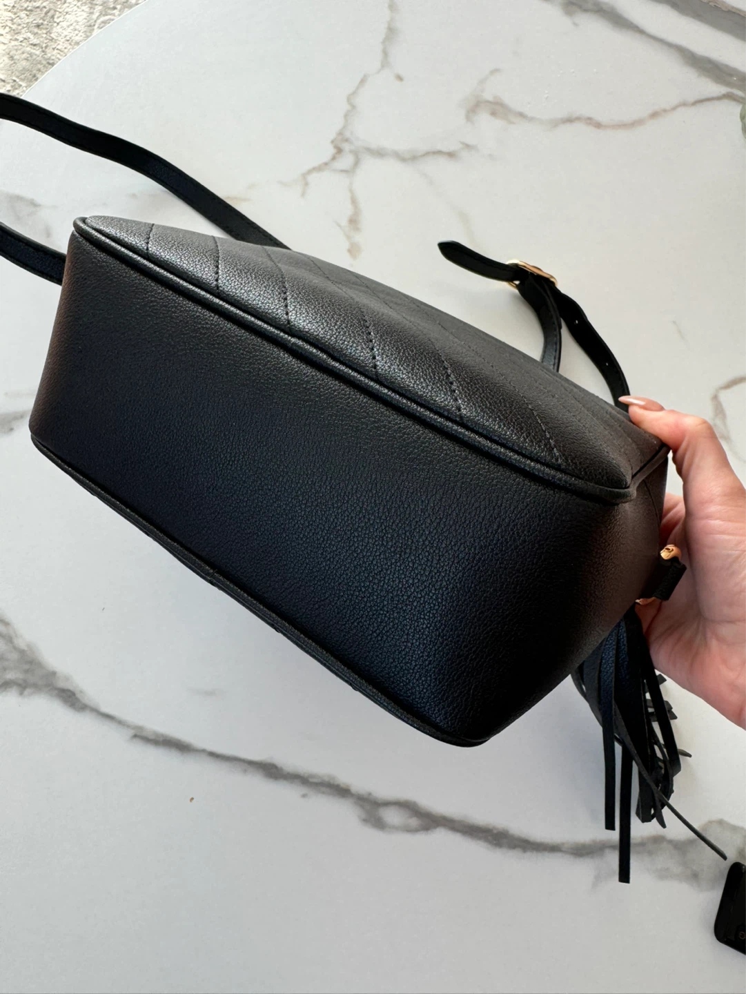 Black Leather Gu Soho Camera Bag - photo 5
