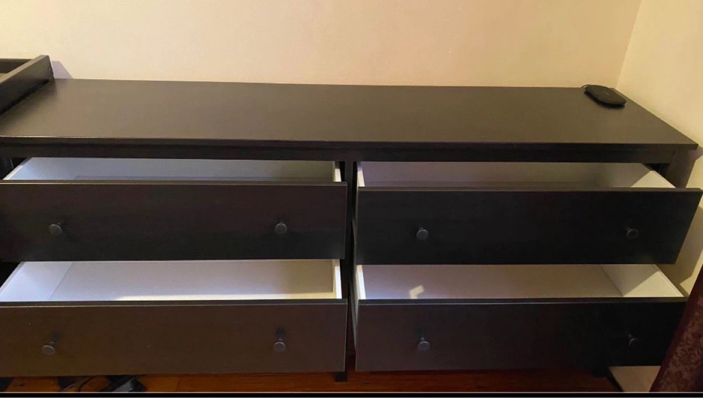 Dark Brown Black 6-Drawer Dresser - photo 2