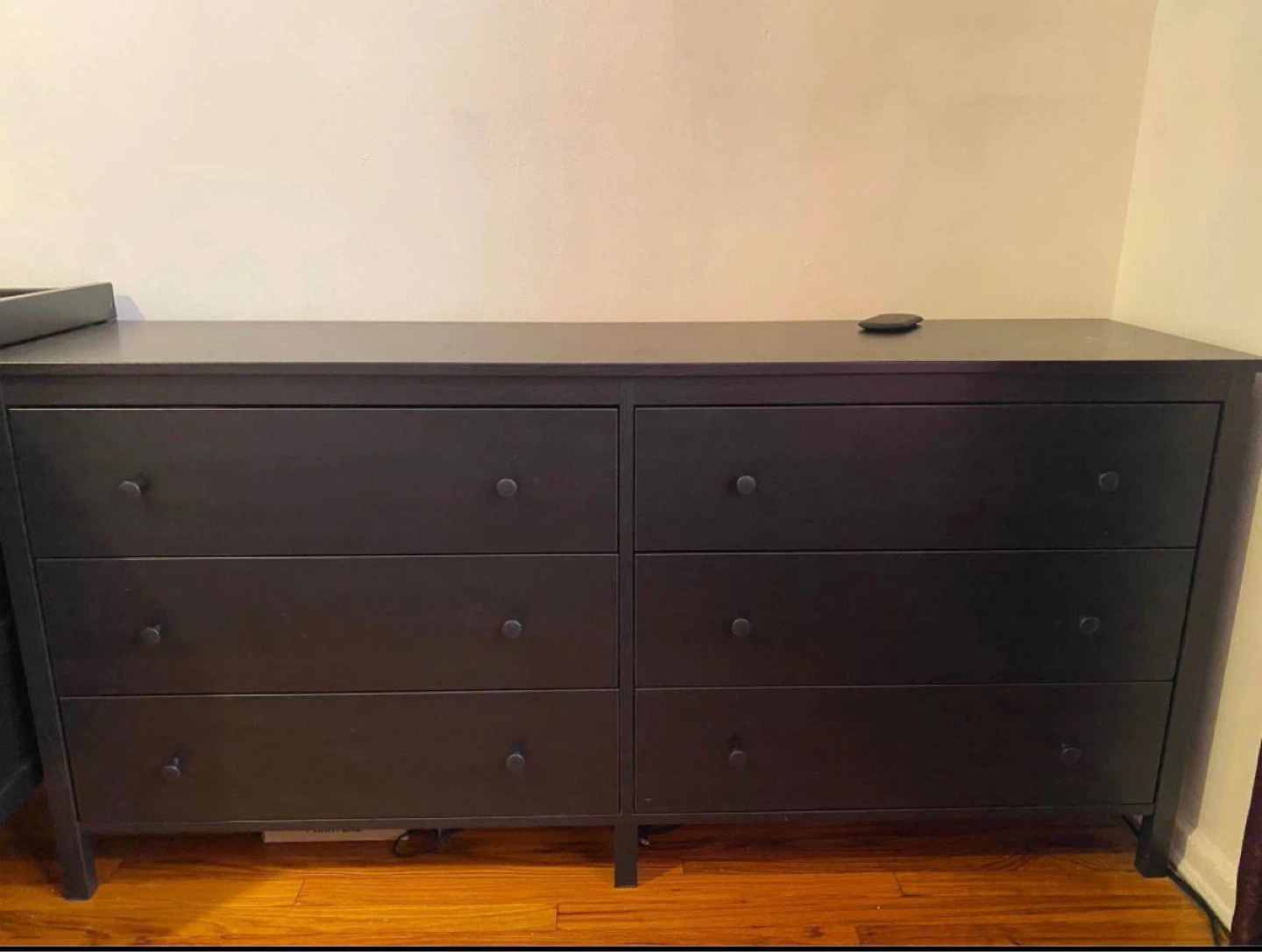 Dark Brown Black 6-Drawer Dresser