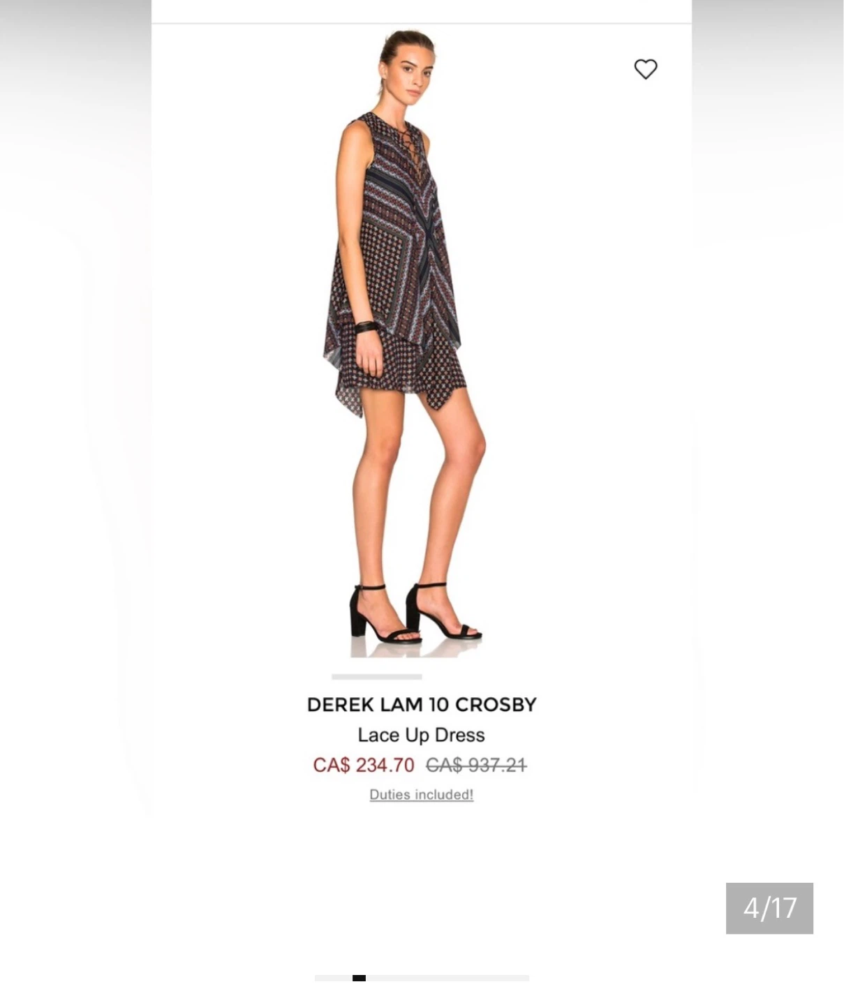 derek lam 10 crosby paisley handkerchief silk dress - photo 2