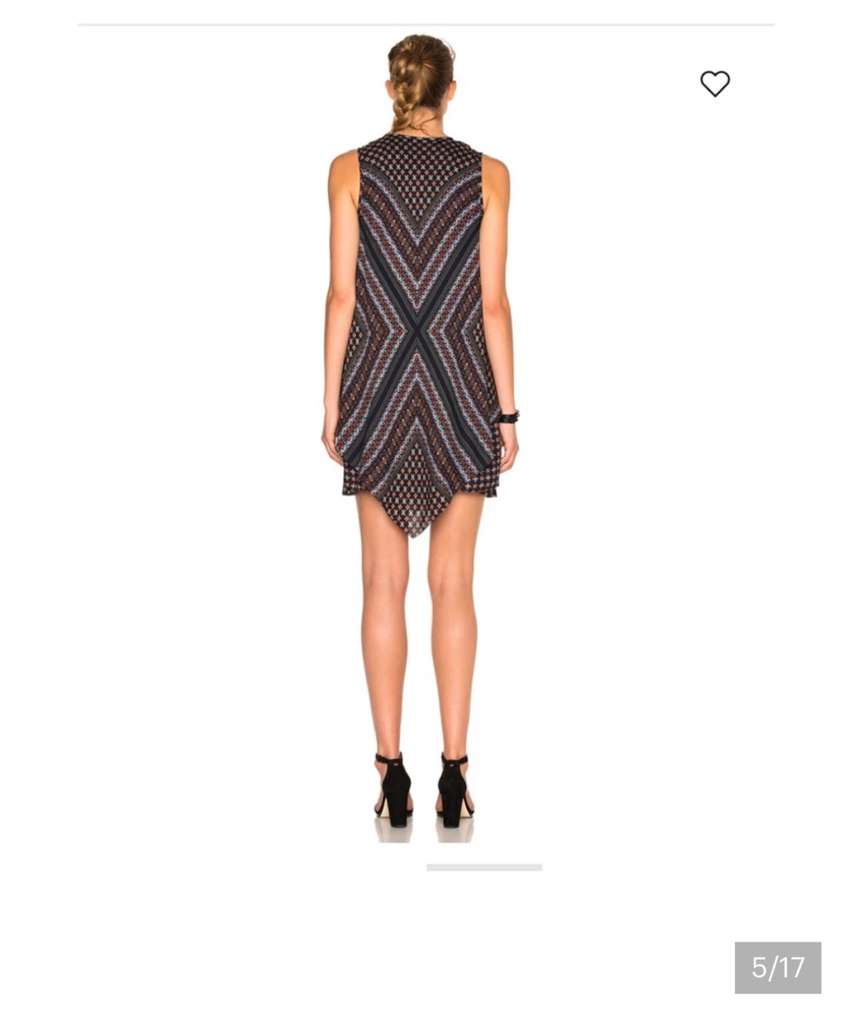 derek lam 10 crosby paisley handkerchief silk dress - photo 4