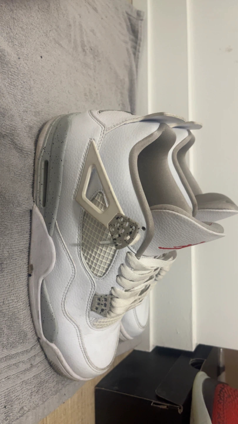 Air Jordan 4 Retro White oreos Men's Shoes