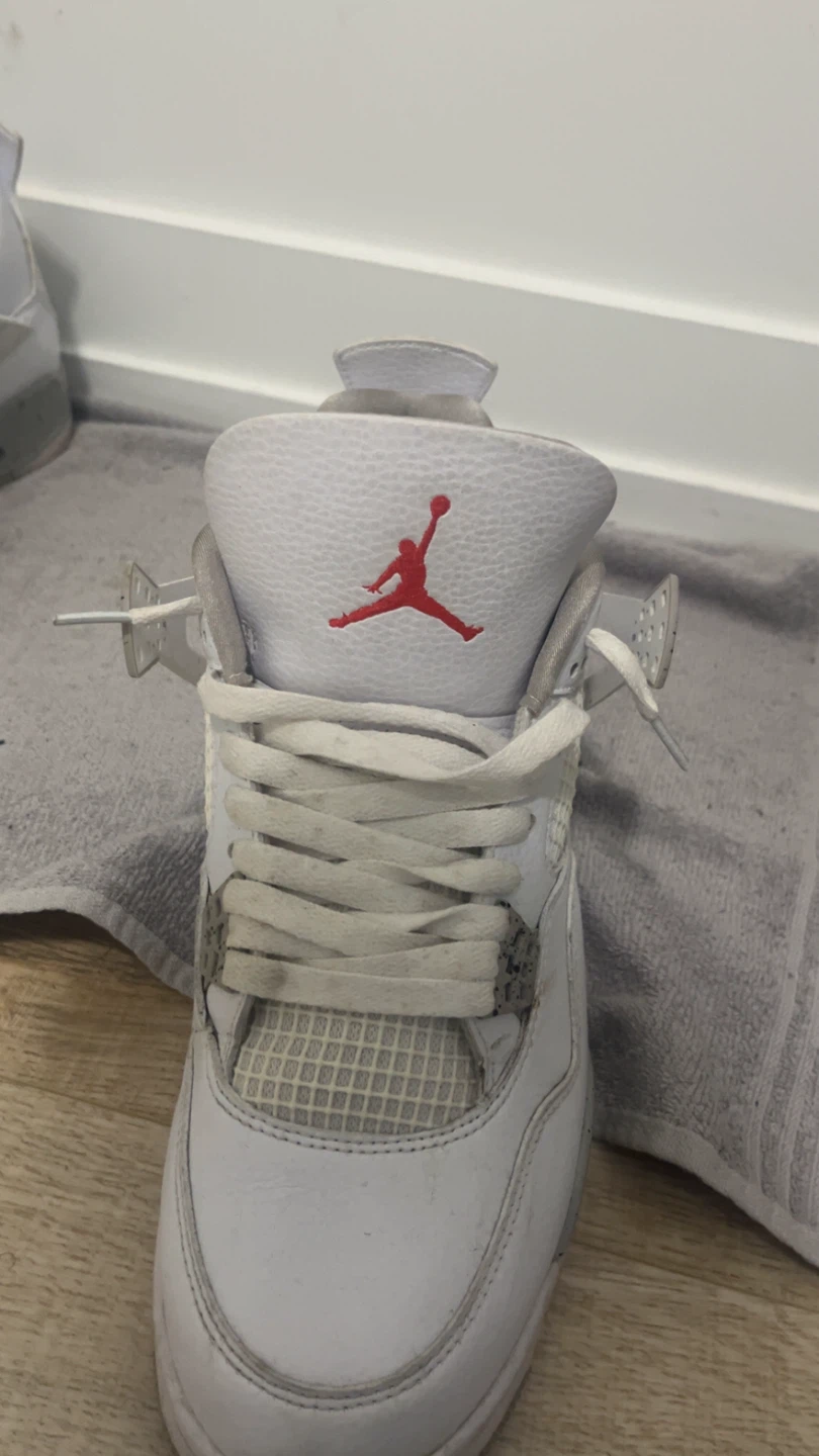 Air Jordan 4 Retro White oreos Men's Shoes - photo 3