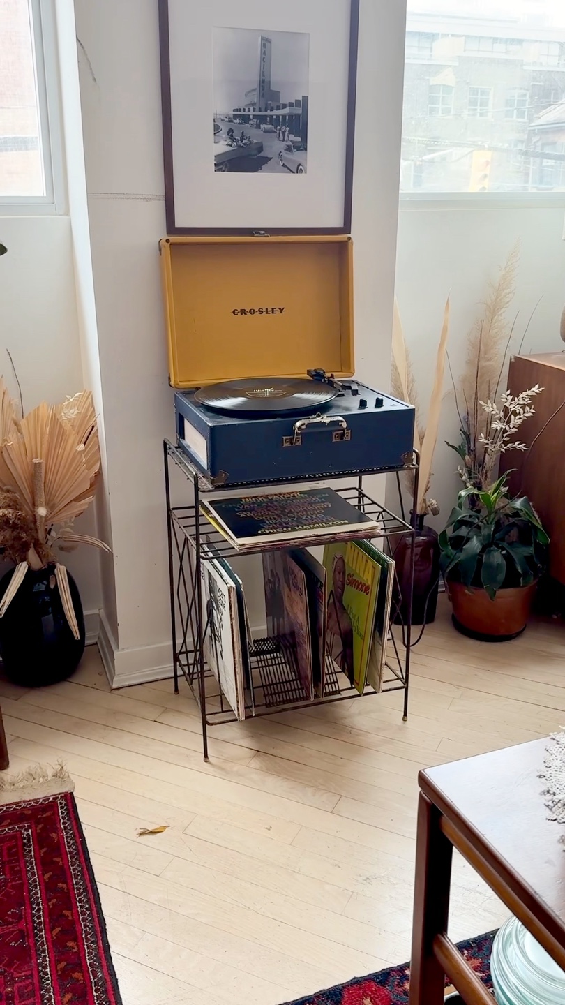 Vintage Atomic-Era Wire Record Stand - photo 2