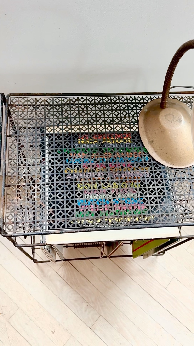 Vintage Atomic-Era Wire Record Stand - photo 3
