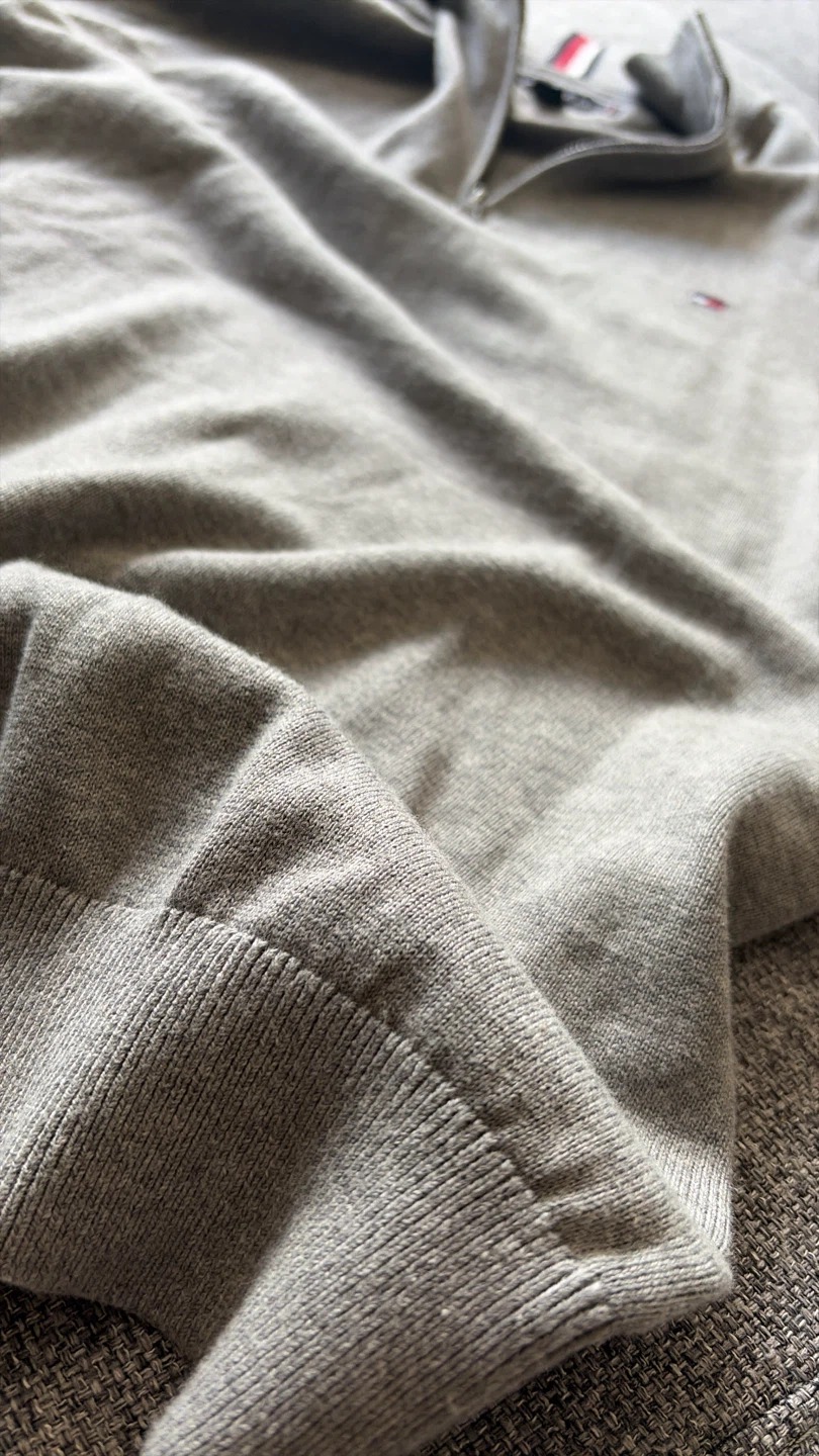 Tommy Hilfiger Grey 1/4 Zip Sweater - photo 4