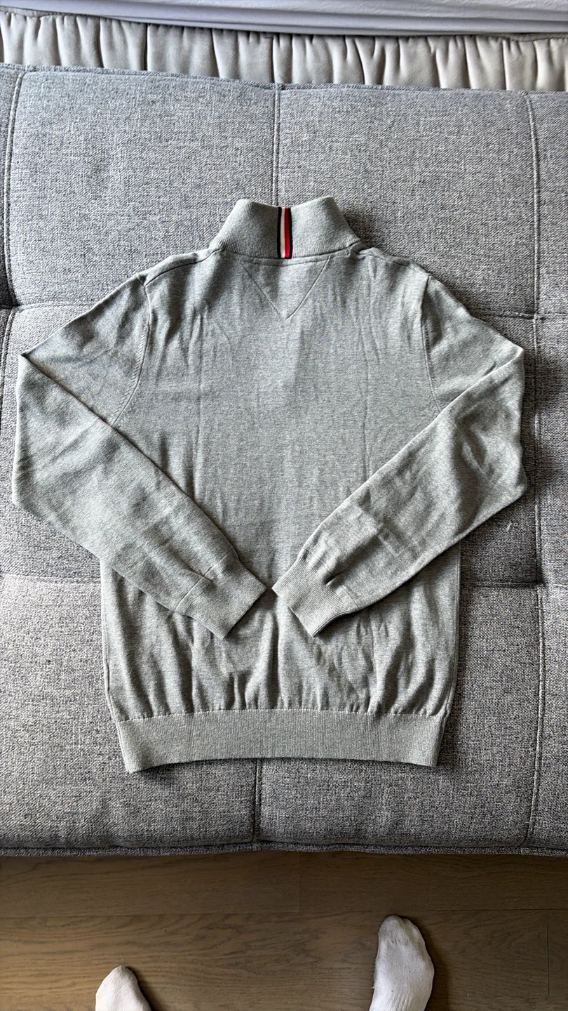 Tommy Hilfiger Grey 1/4 Zip Sweater - photo 2