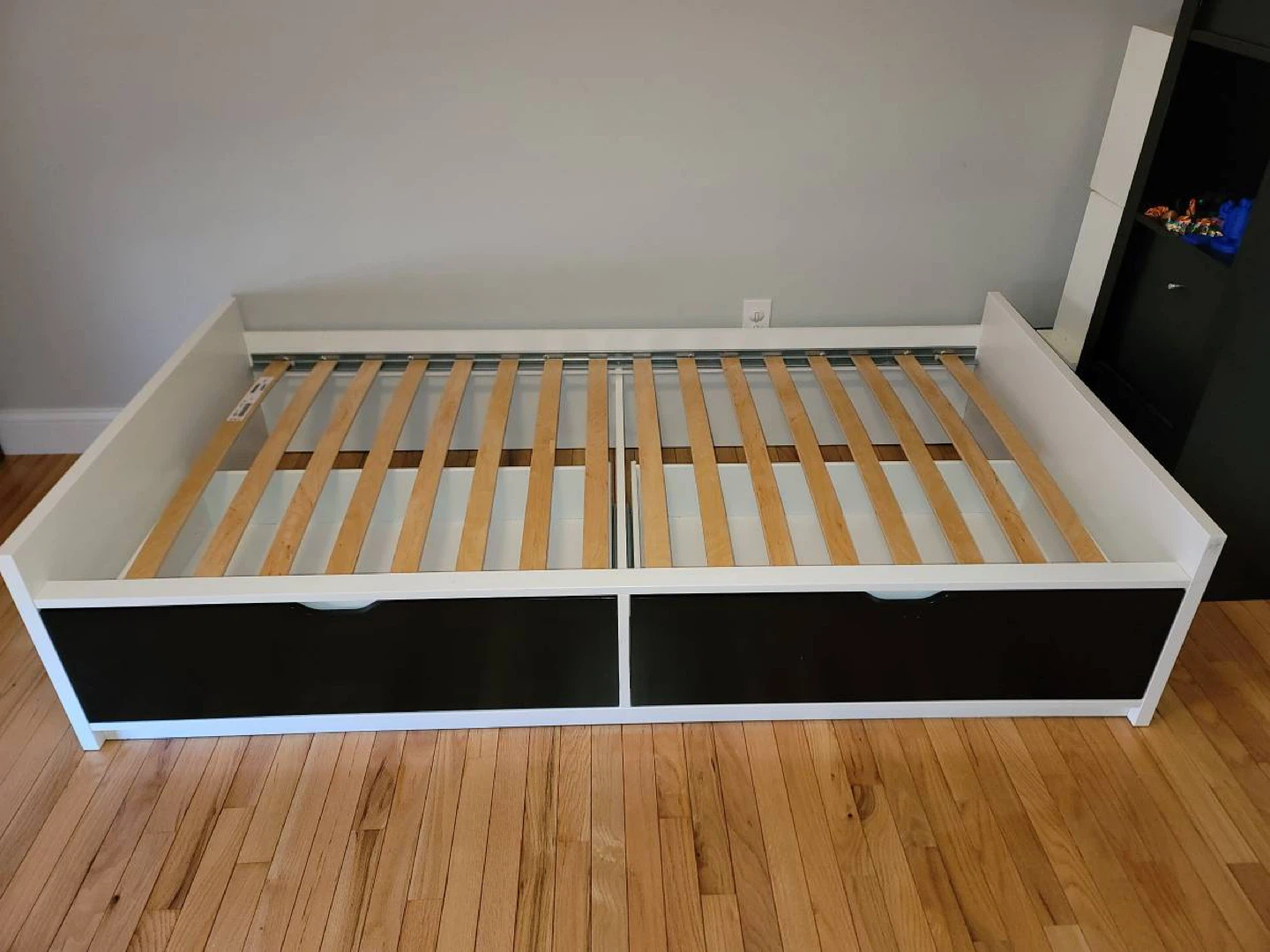IKEA TWIN bed frame with two drawers