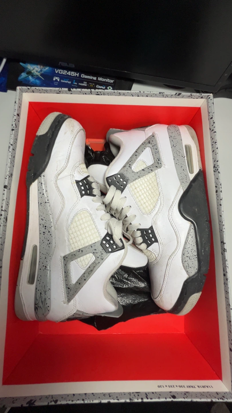 Air Jordan 4 Retro OG White Cement 2016 - photo 2