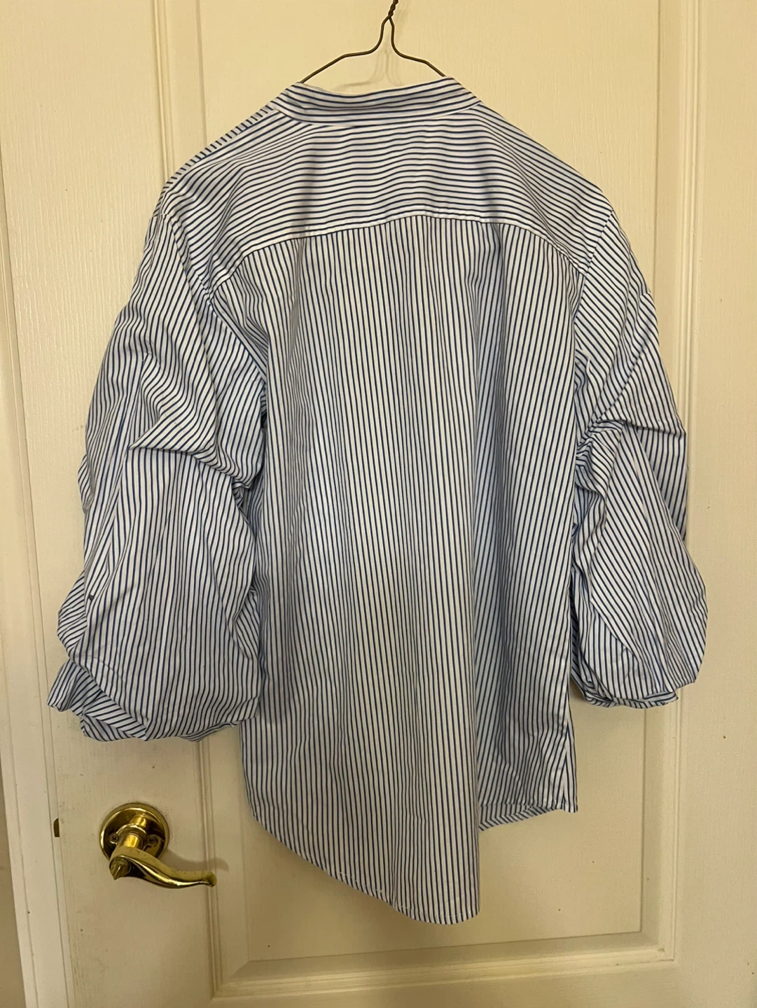 Lauren Ralph Lauren Striped Puff Sleeve Button-Up Shirt Size S - photo 3