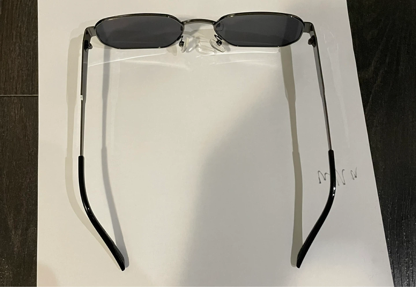Octagonal Sunglasses - Dark Grey Metal Frame - photo 4