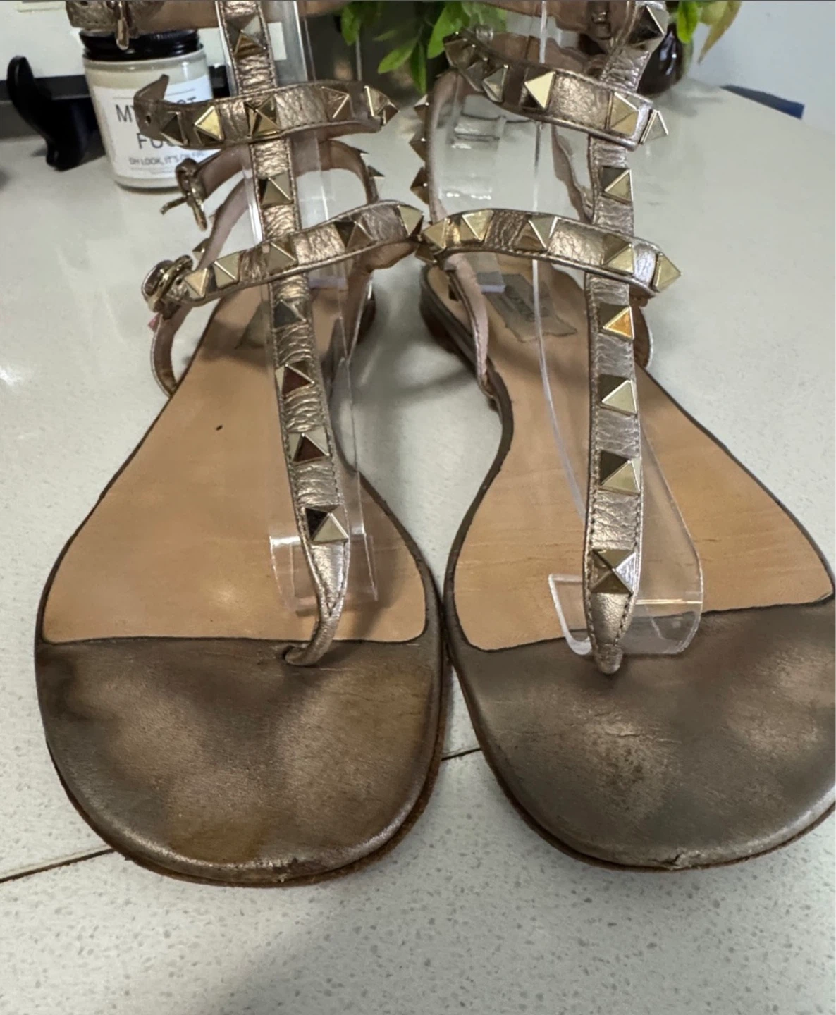 Valentino gold-bronze gladiator sandals - estimate 39 - photo 4