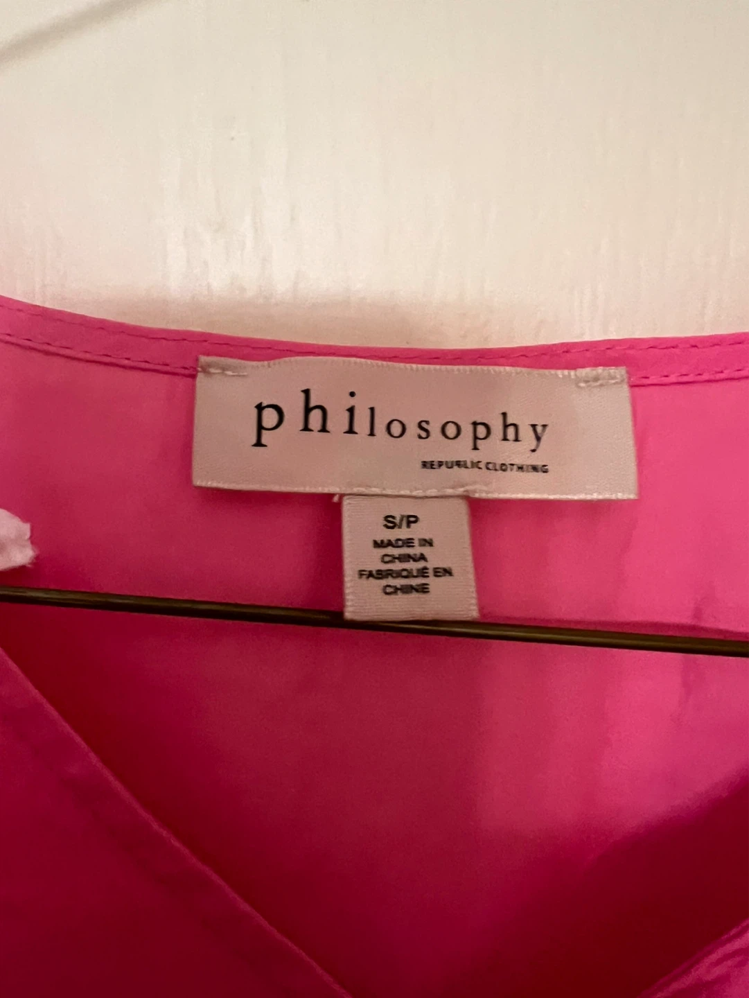 Philosophy Republic Pink Smocked Waist Top - photo 2