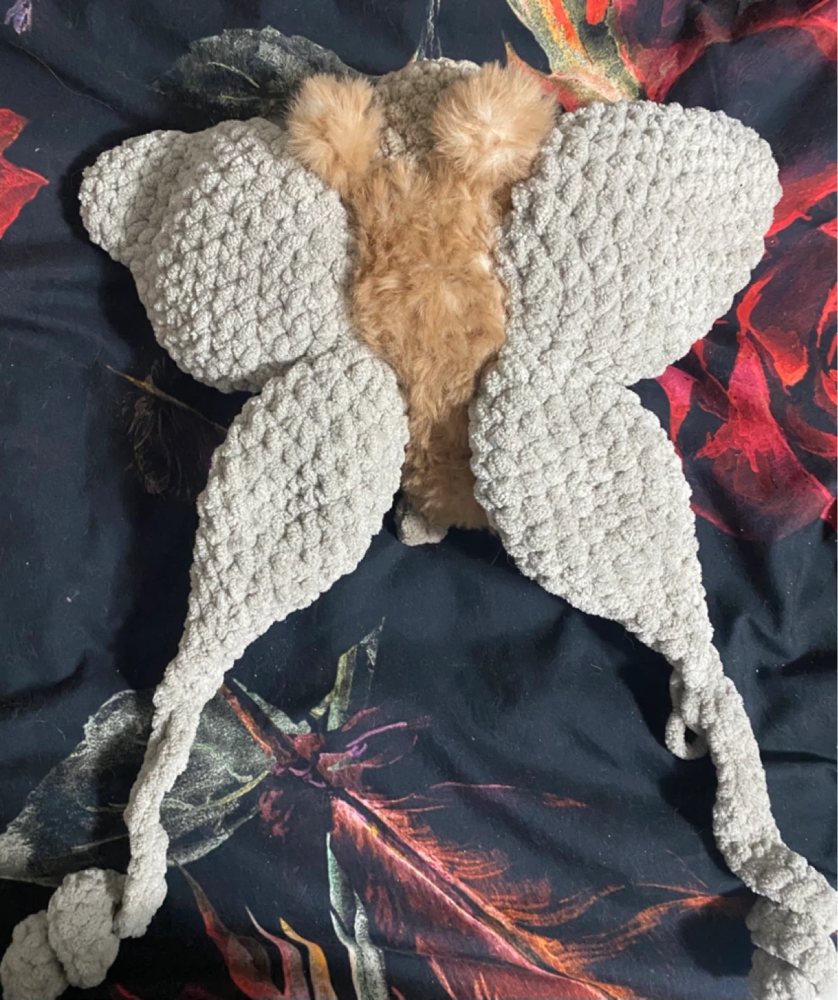 Handmade Crocheted Stuffed Luna moth - photo 2
