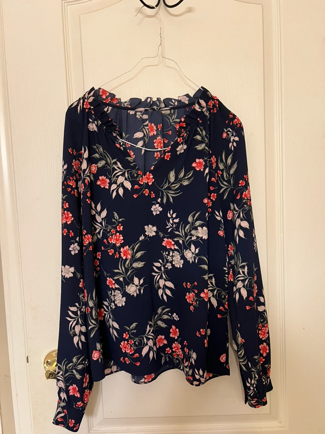 Women's Floral Long Sleeve Blouse