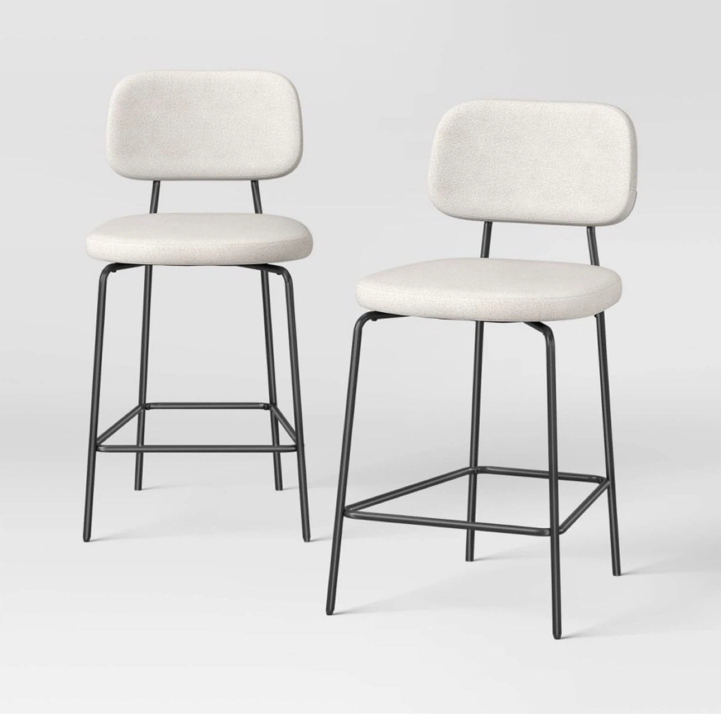 Room Essentials Counter-Height Stools (2 Pack) - Cream Bouclé - photo 2