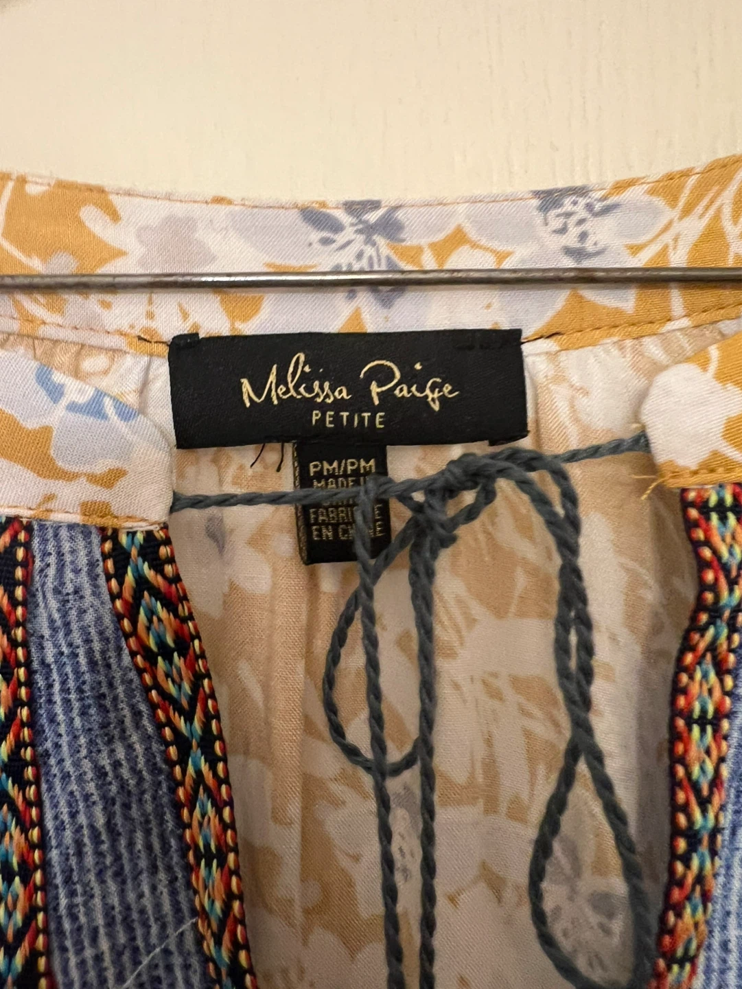 Melissa Paige Petite Floral & Striped Tunic Top - photo 2