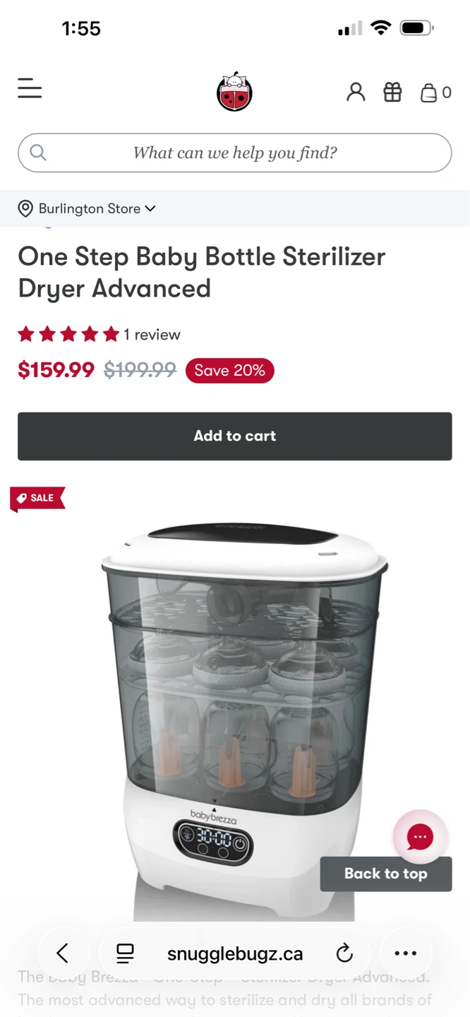 Baby Brezza One Step Sterilizer Dryer Advanced - photo 3
