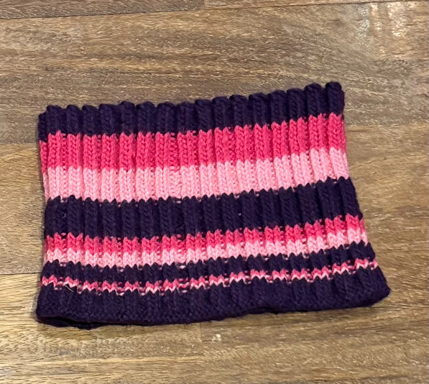 Striped Knit Neck Warmer