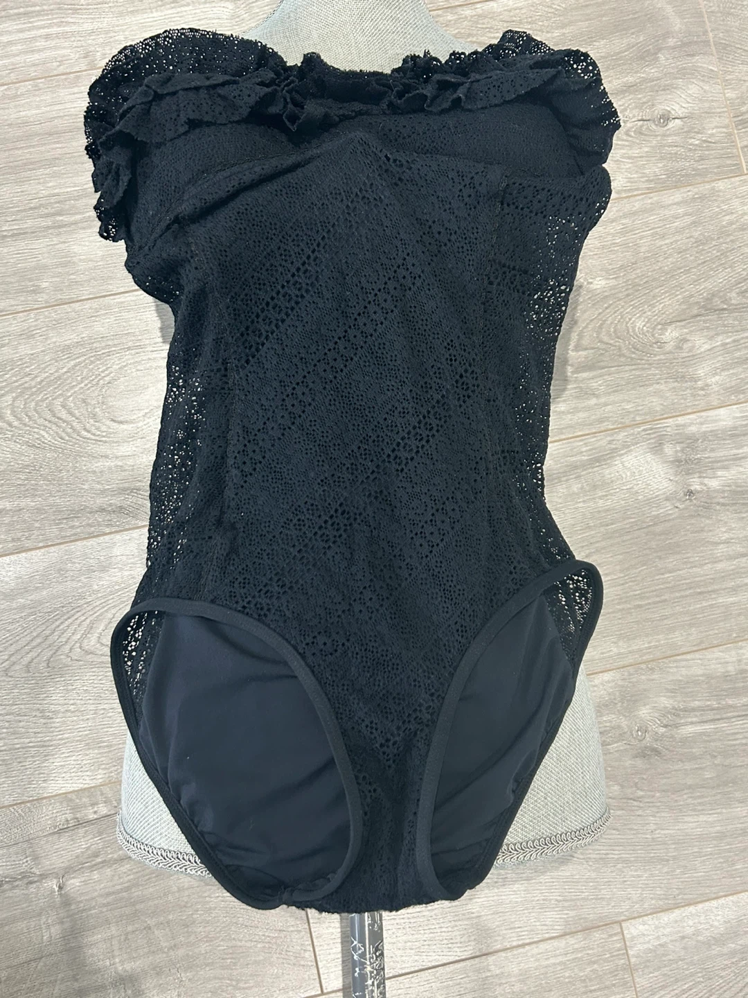 Juicy Couture Black Lace Swimsuit Size M