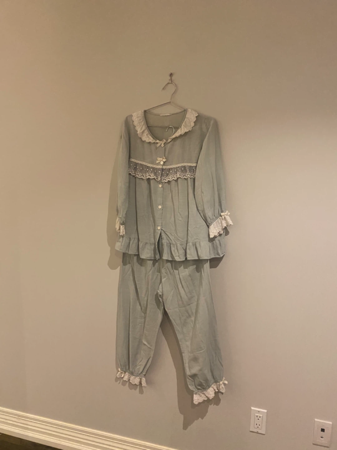 100% organic Cotton Light Blue Pajama Set