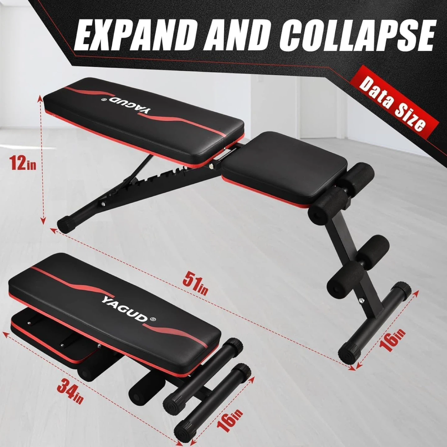 YAGUD Adjustable Weight Bench - photo 2