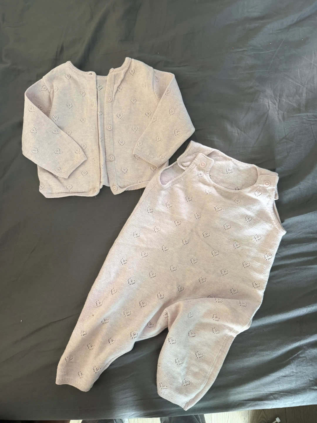 Baby Clothes Set - Rompers and Cardigan - photo 3