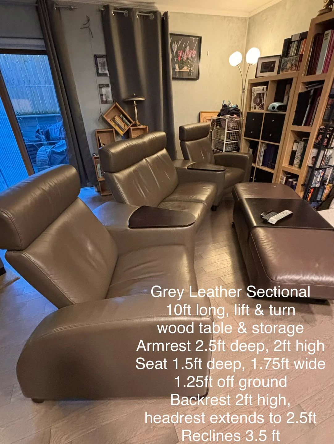 Genuine Leather Sectional