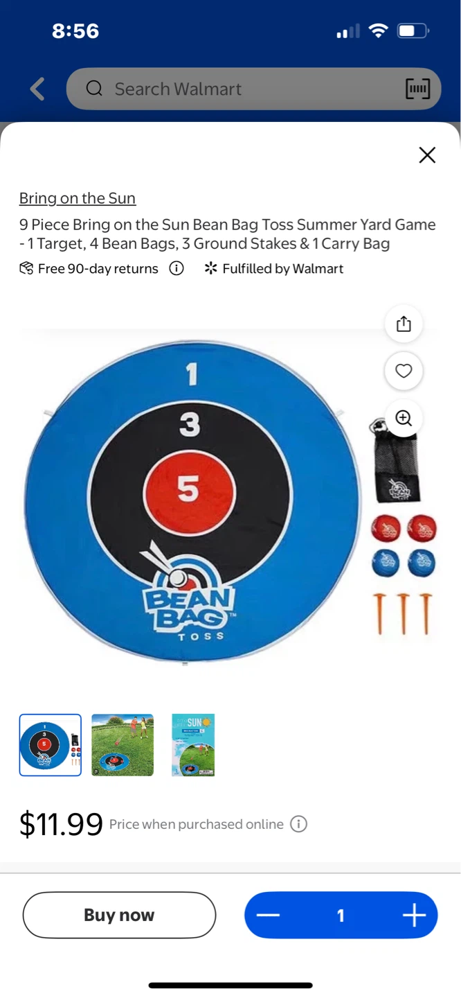 Bring on the Sun Bean Bag Toss Game