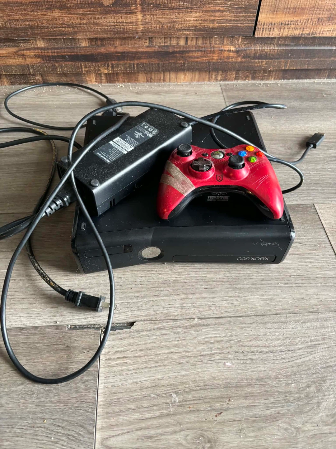 Xbox 360 Console with Red Controller