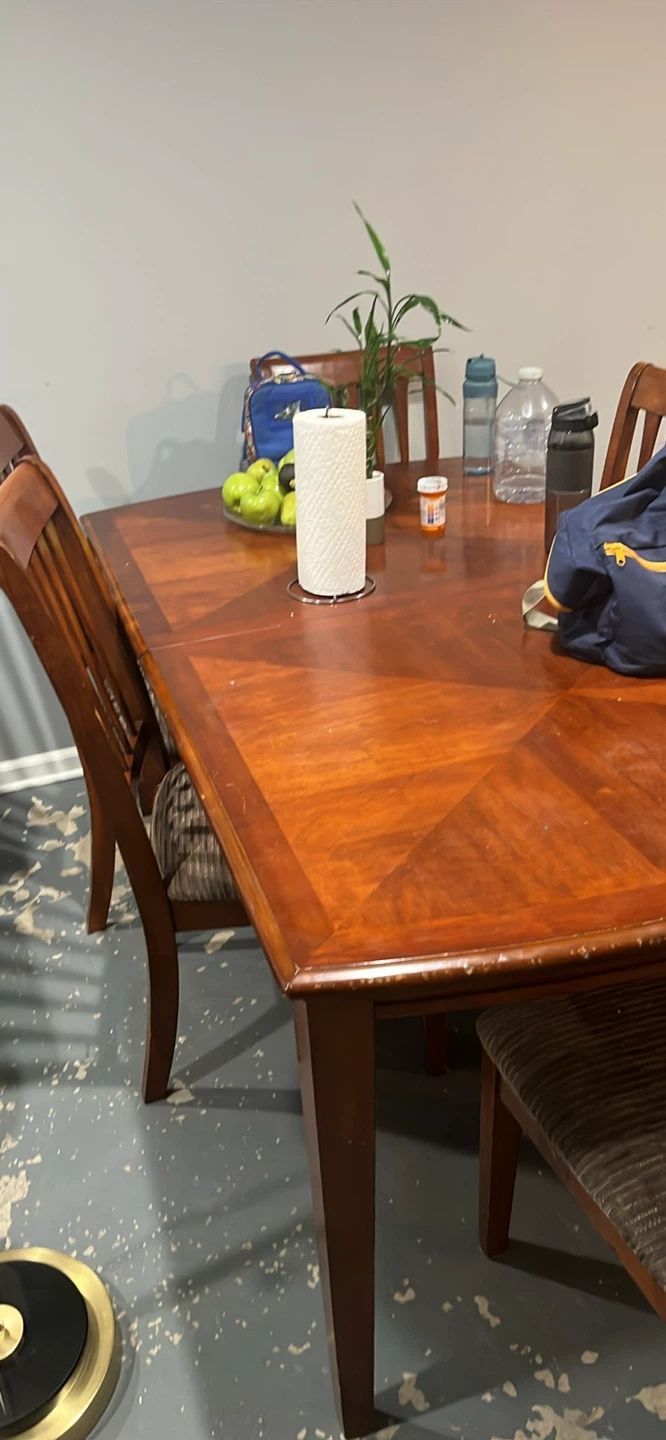 Wood Dining Table with Chairs