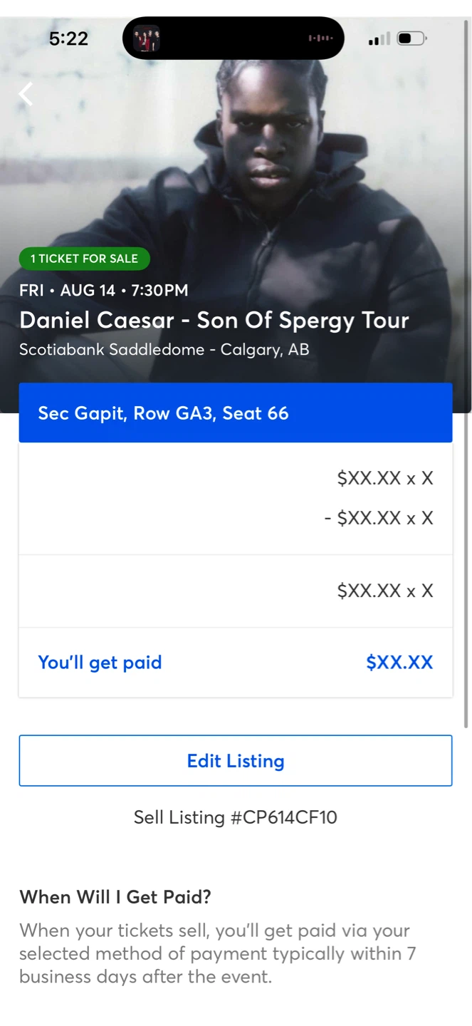 Daniel Caesar - Son Of Spengry Tour Ticket - photo 2