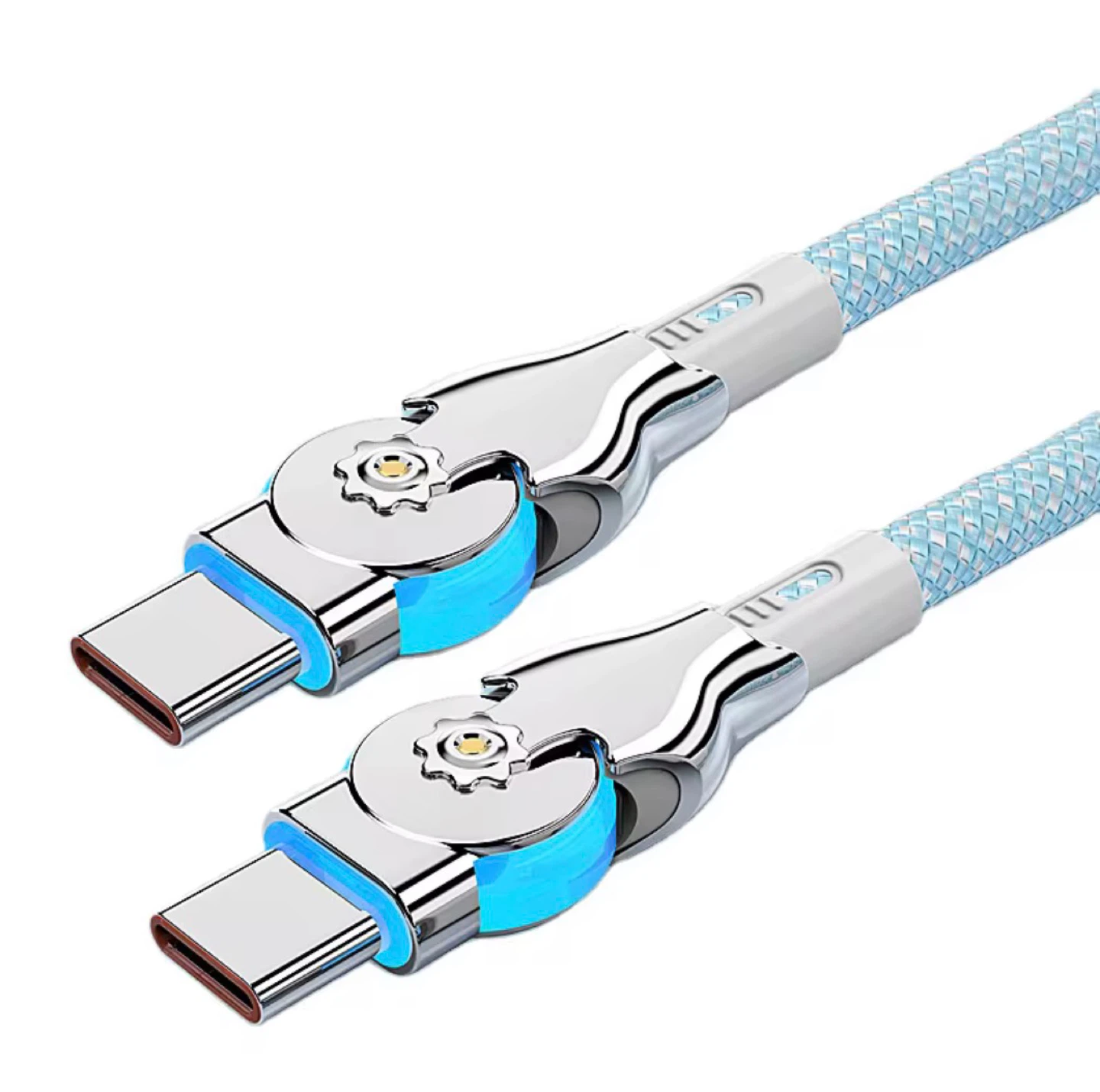 2M 180° Rotatable USB-C Cable - Nylon Braid