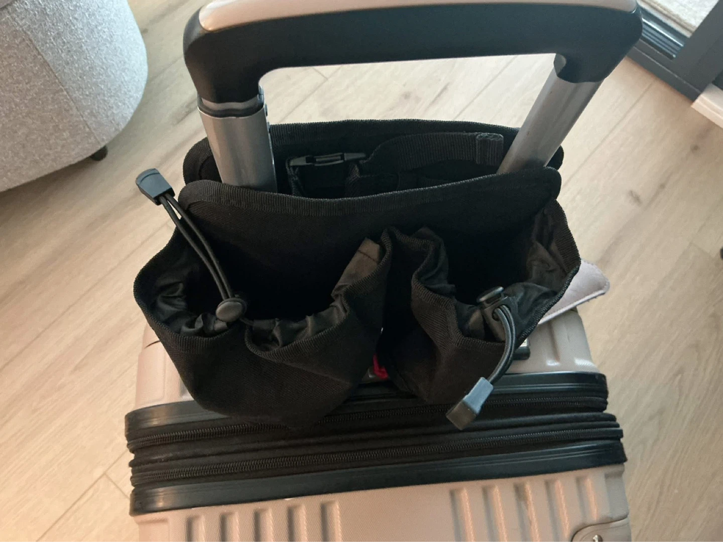 Black Travel Luggage Organizer Pouch