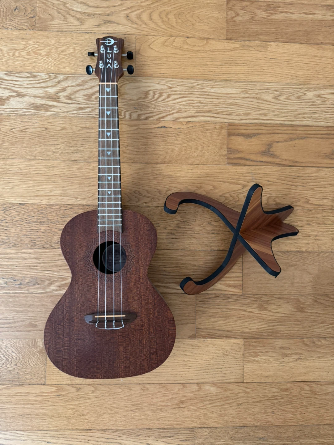 Ukelele with stand