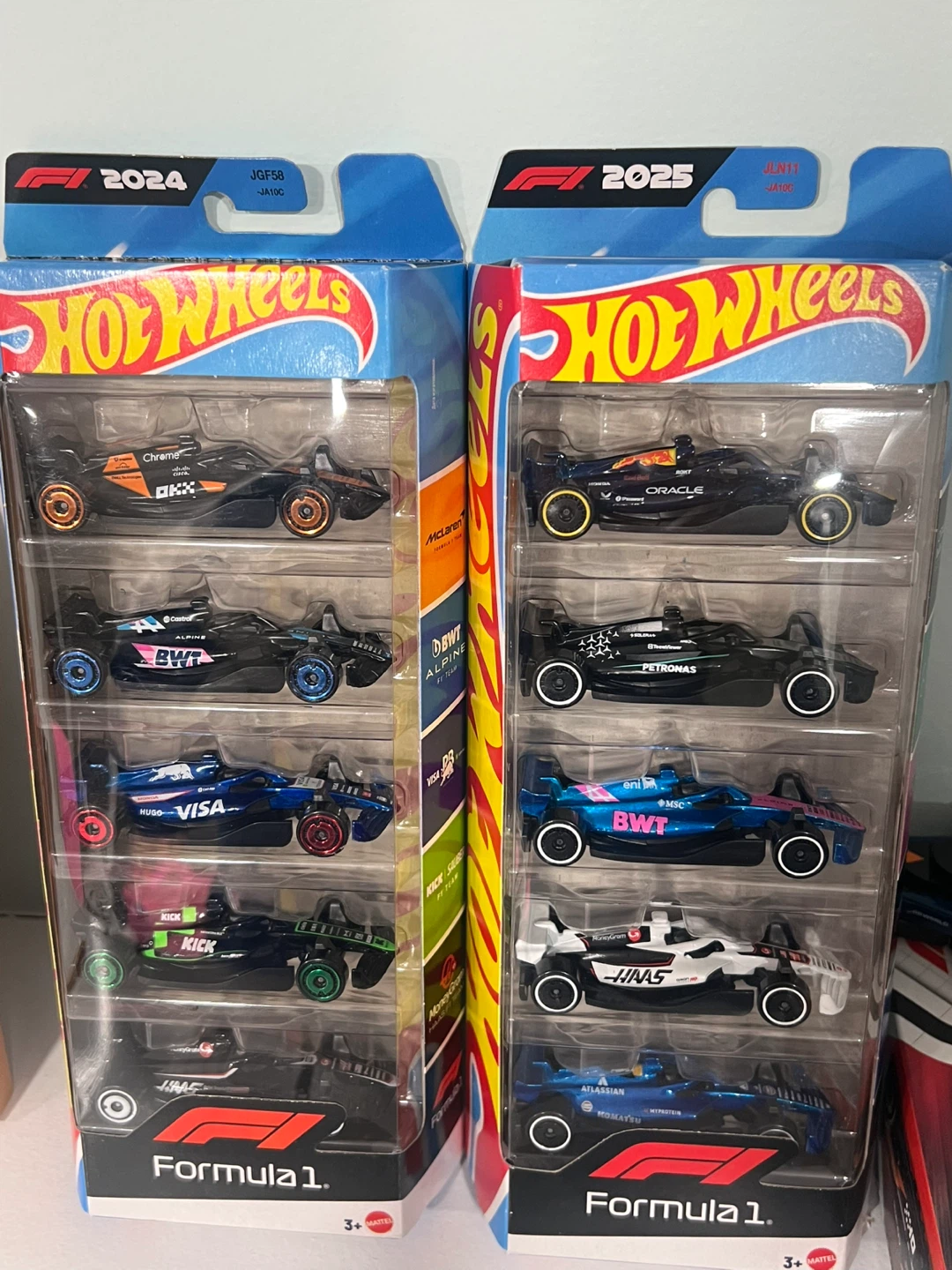 Hot Wheels Formula 1 5-Car Set (2024 & 2025)