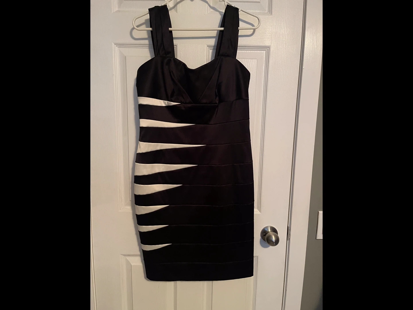 Black and White Bandage Dress