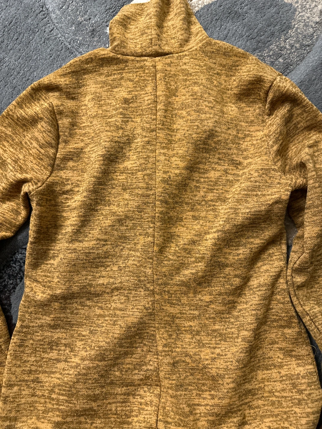 Yellow Turtleneck Dress with V-Neck Detail - photo 2