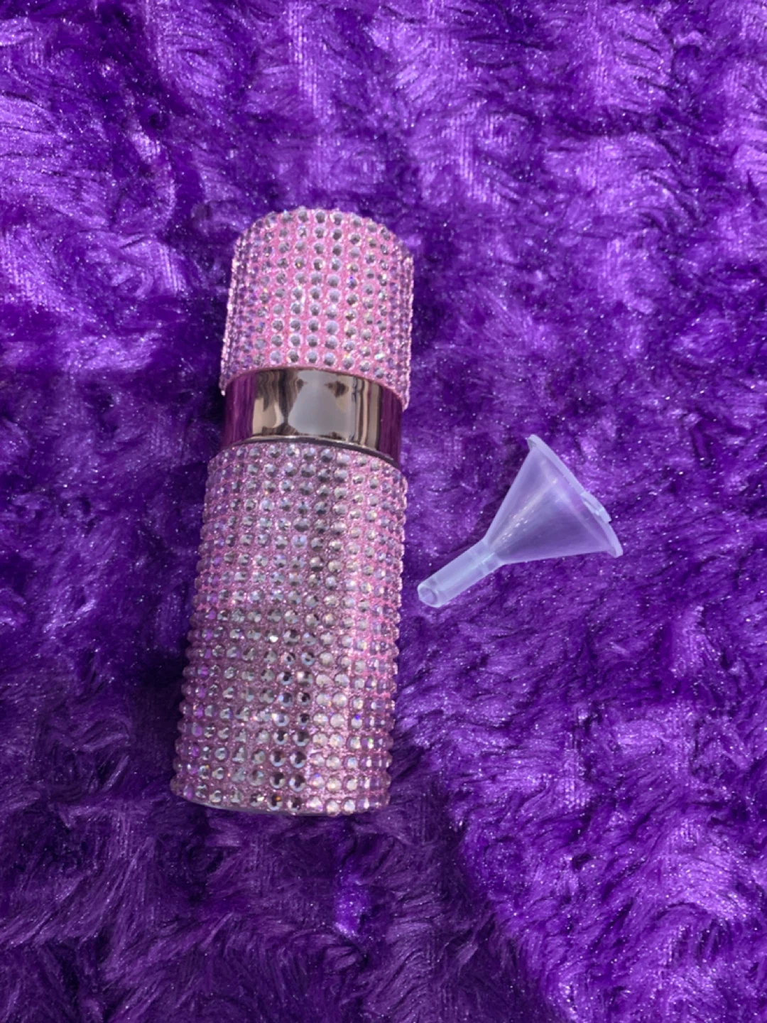 Sparkly Pink Perfume Atomizer Refillable Spray Bottle