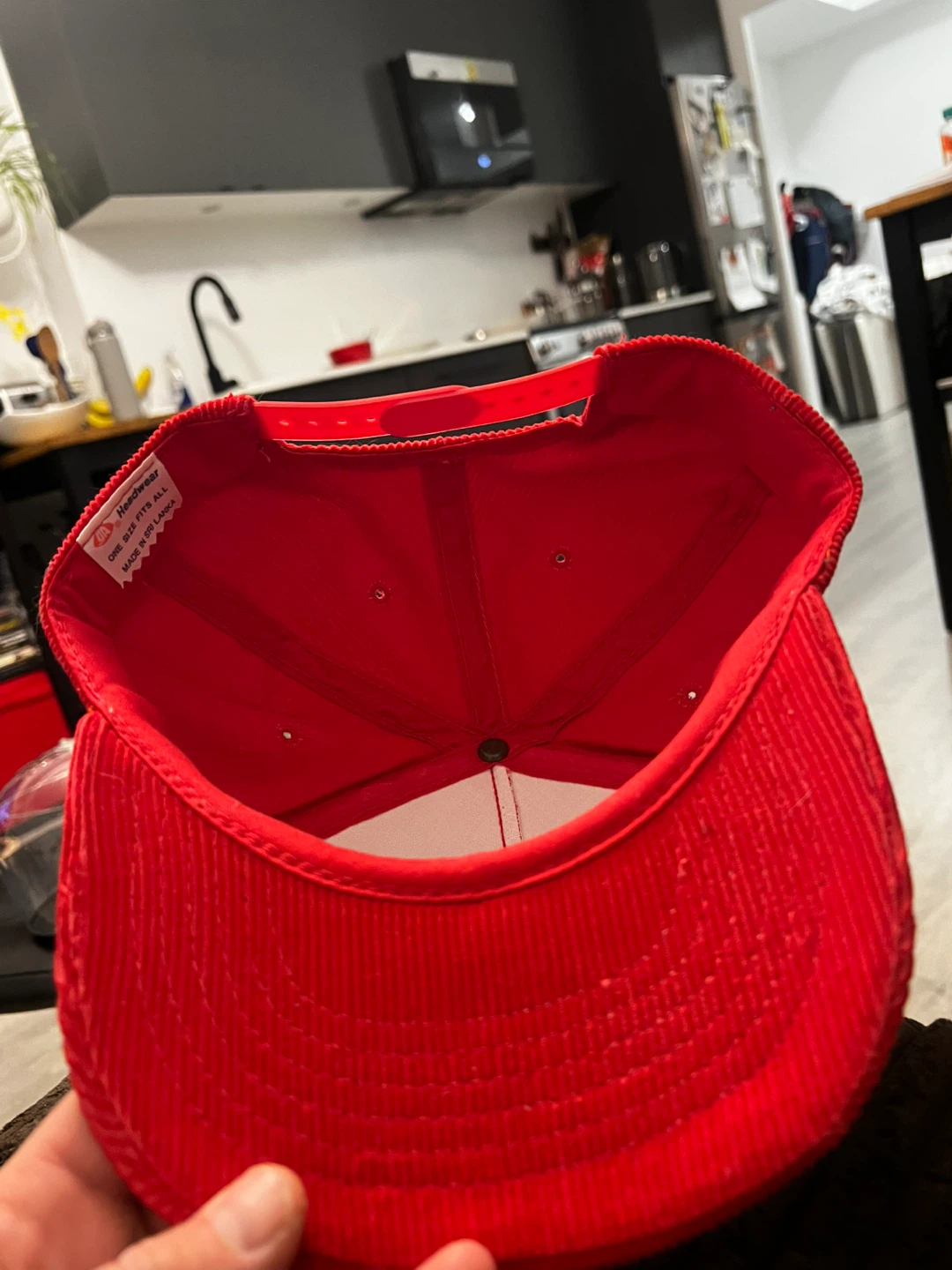 Red Corduroy "Deadstock Dealers" Snapback Hat - photo 2