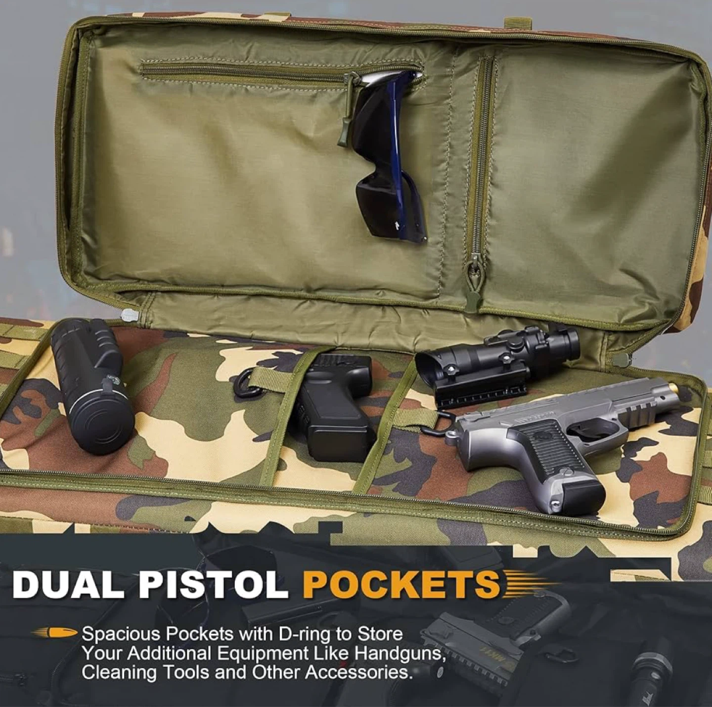 Camouflage Rifle Bag with Multiple Pockets - photo 3