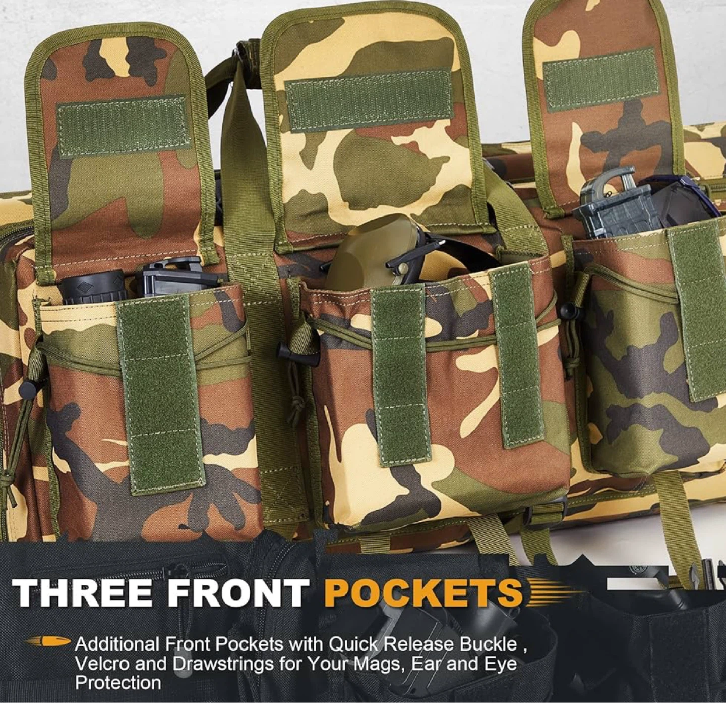 Camouflage Rifle Bag with Multiple Pockets - photo 4