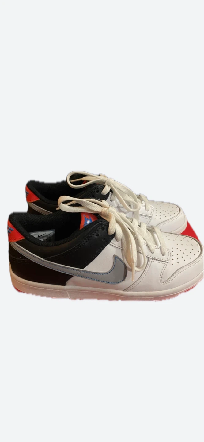 Nike Dunk Low White Black Red - photo 2