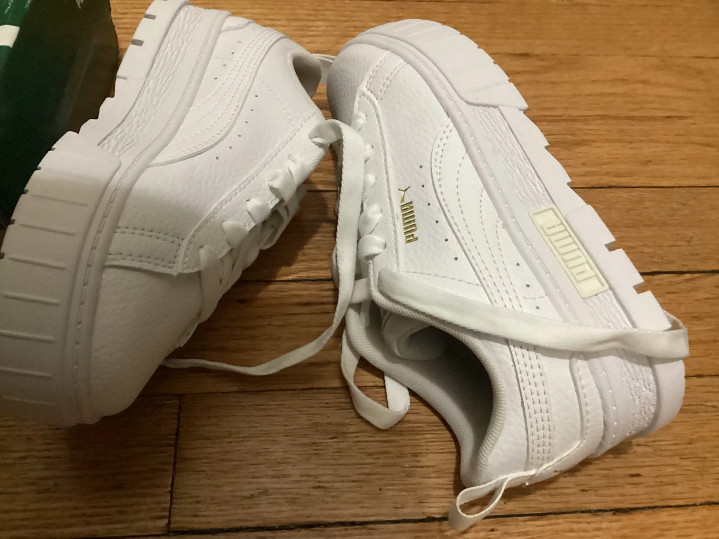 2C Puma Mayze LTH PS White Youth Sneakers Size 2C - photo 3