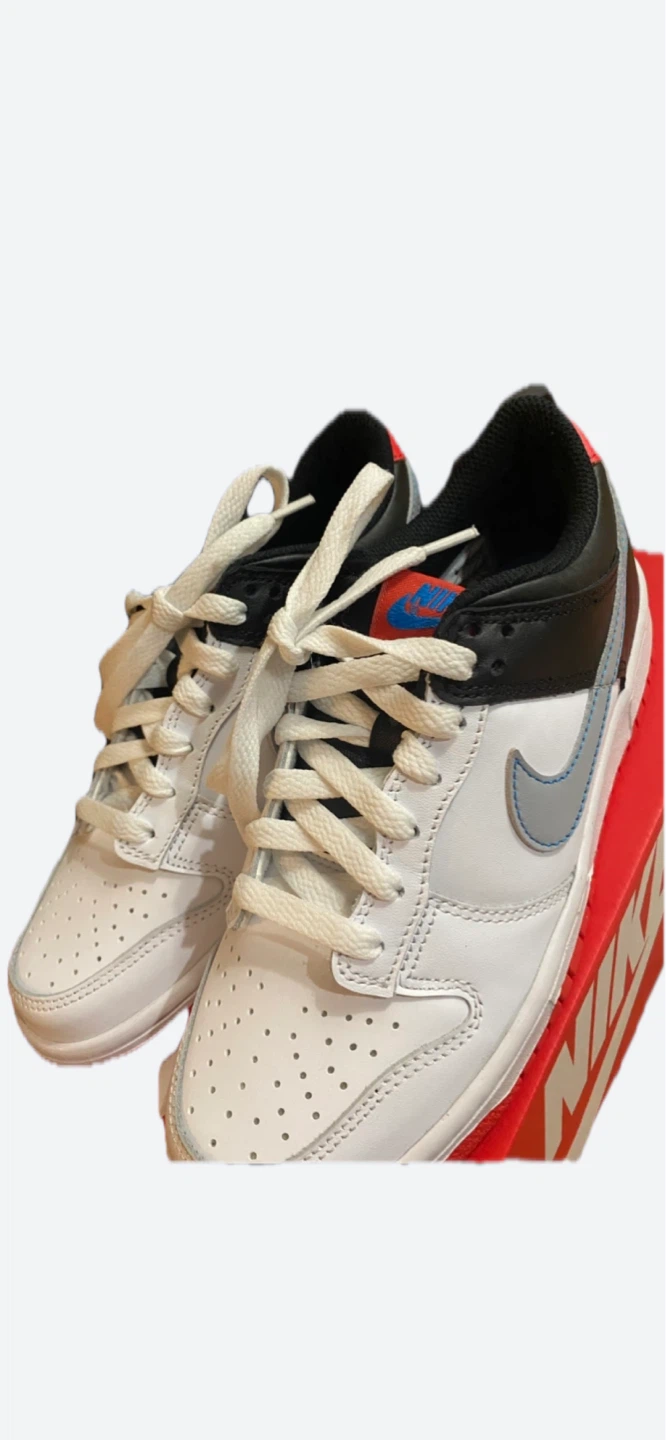 Nike Dunk Low White Black Red - photo 4