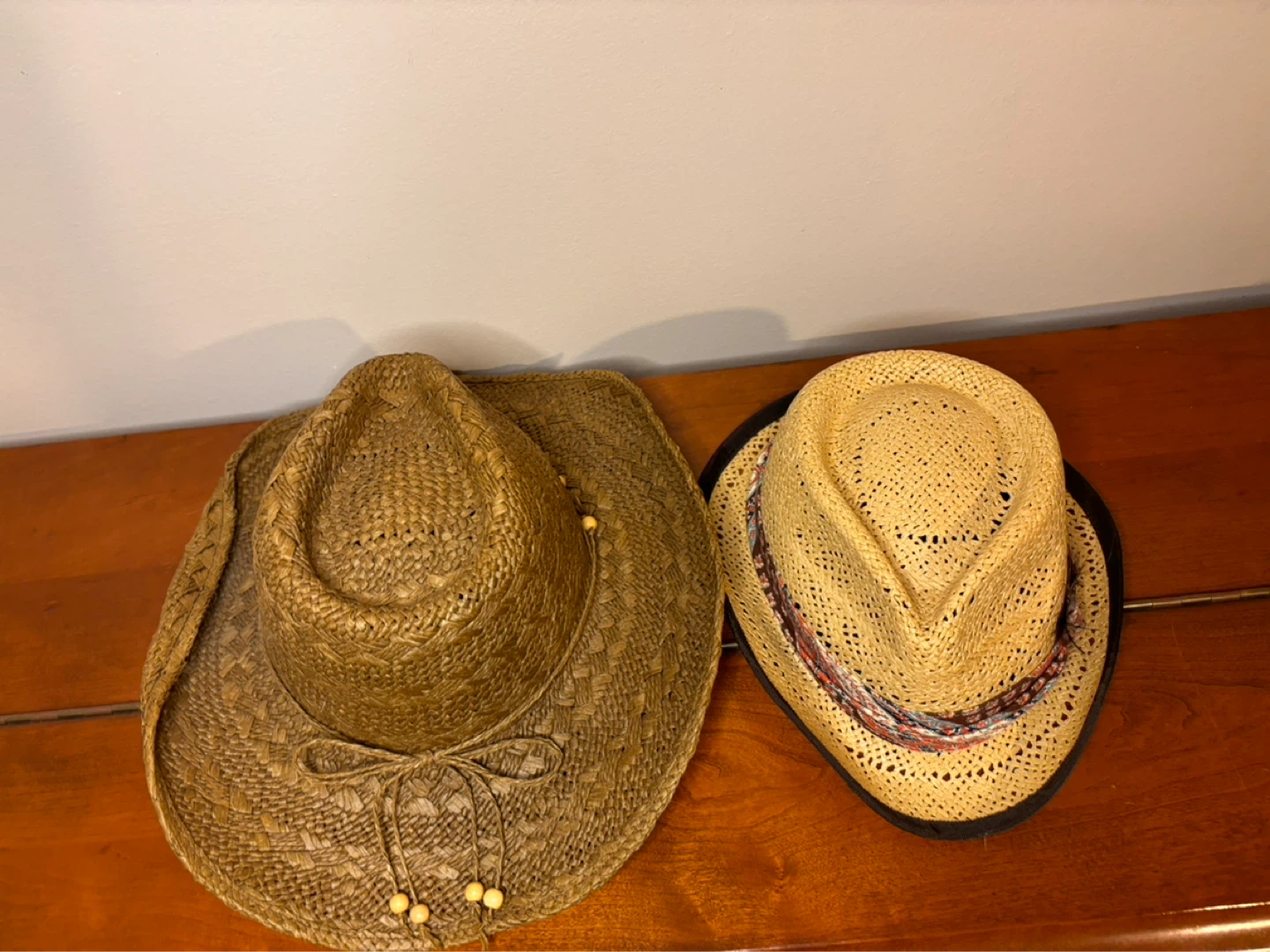 Set of 2 Woven Western / Cowboy Style Hats - photo 2